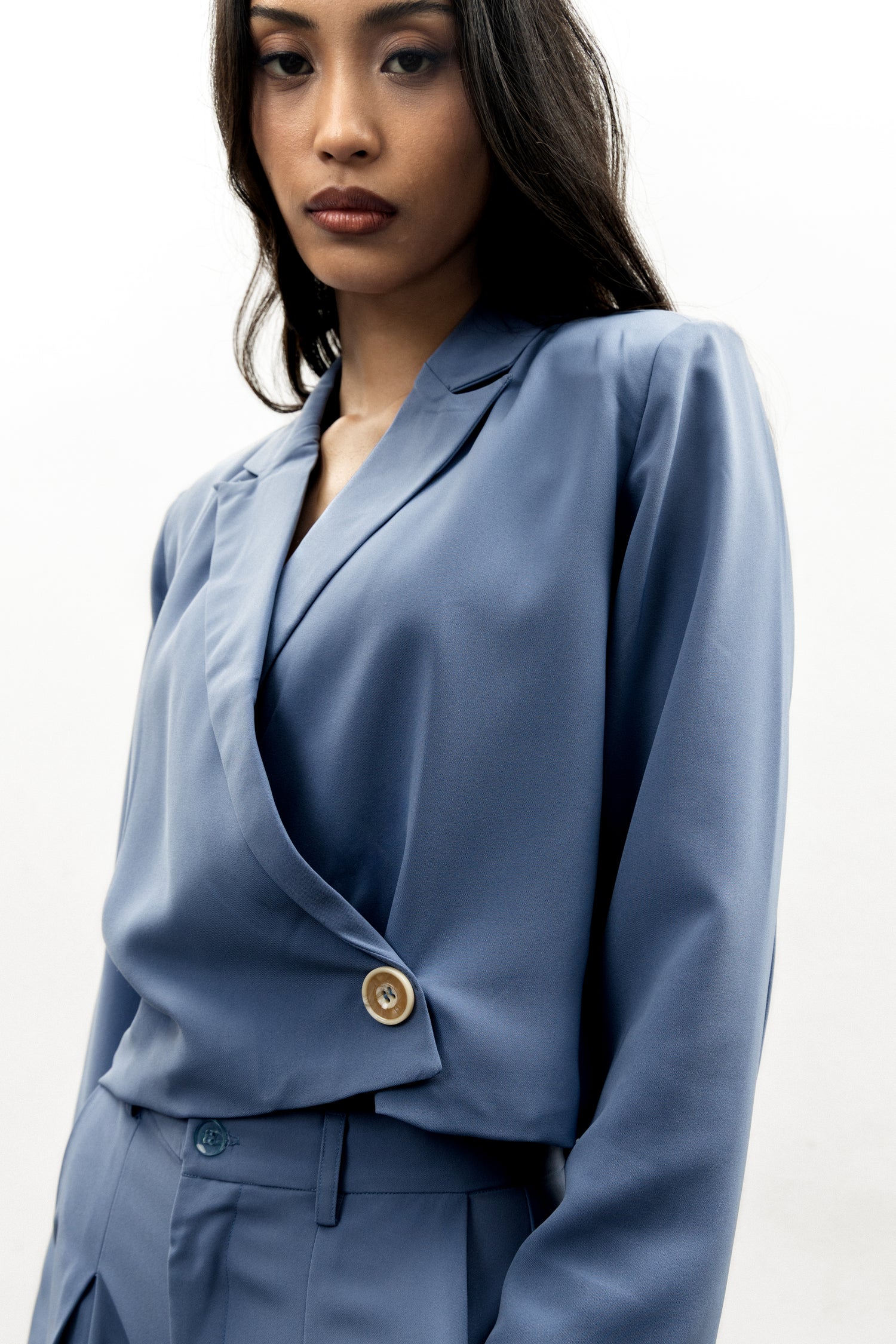 Olive Crop Blazer
