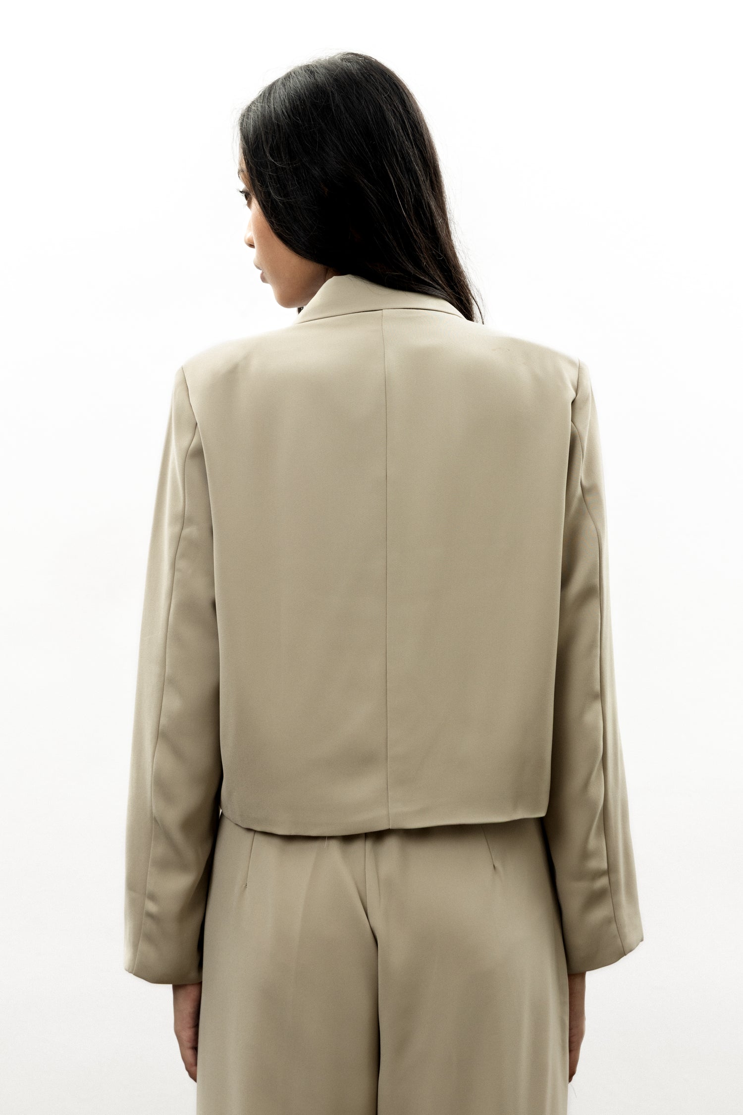 Olive Crop Blazer