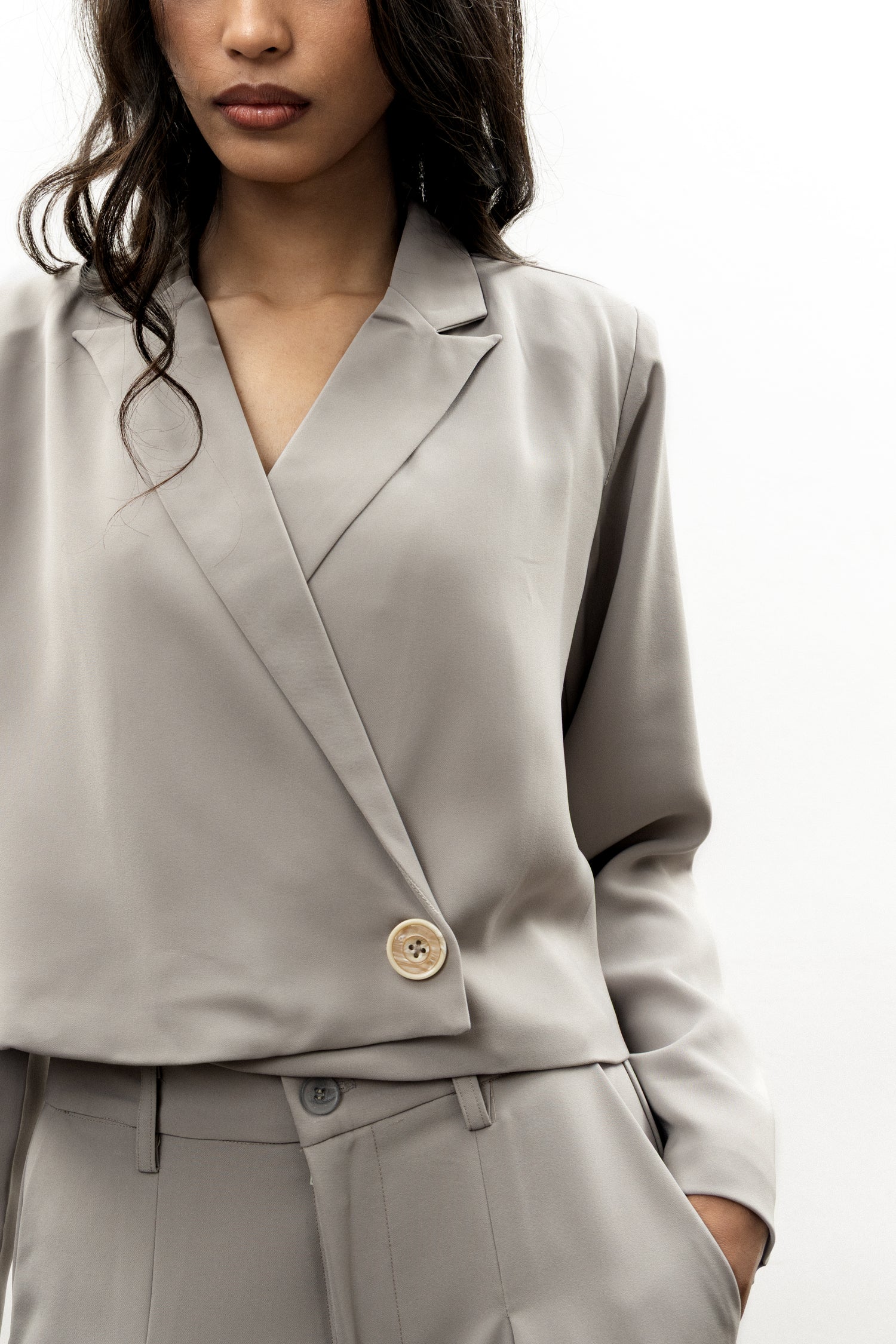 Olive Crop Blazer