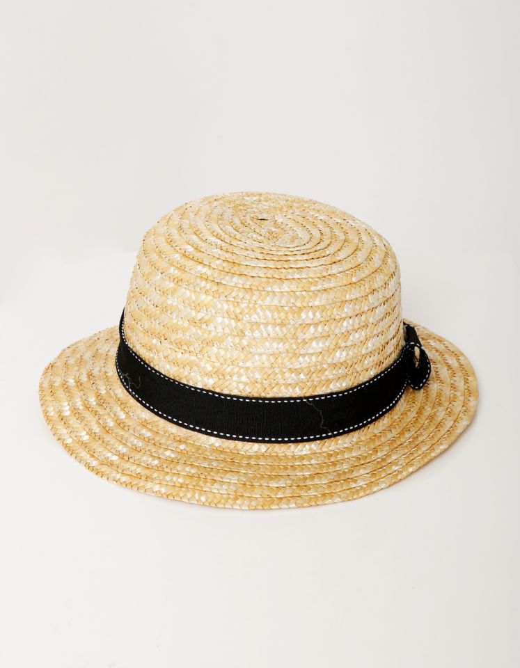 Black Straw Hat | Gaudi Clothing